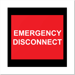 Emergency Disconnect Label Posters and Art